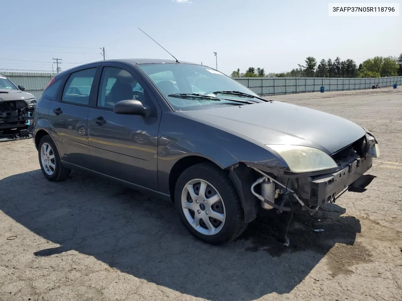 2005 Ford Focus Zx5 VIN: 3FAFP37N05R118796 Lot: 70511164