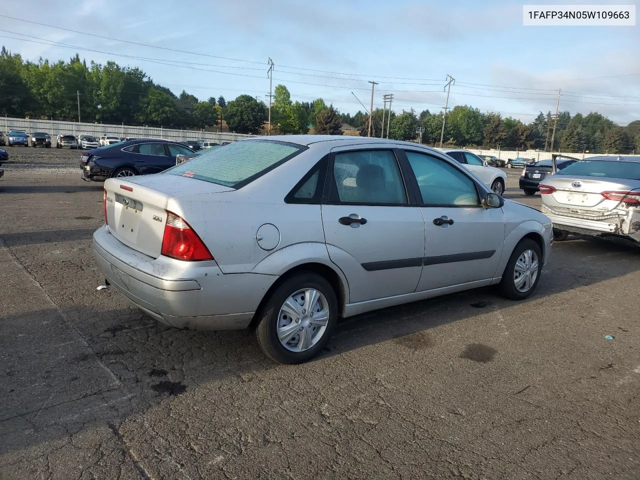 2005 Ford Focus Zx4 VIN: 1FAFP34N05W109663 Lot: 71640824