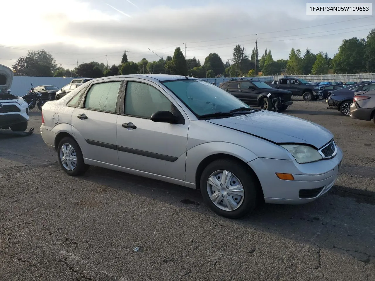 2005 Ford Focus Zx4 VIN: 1FAFP34N05W109663 Lot: 71640824