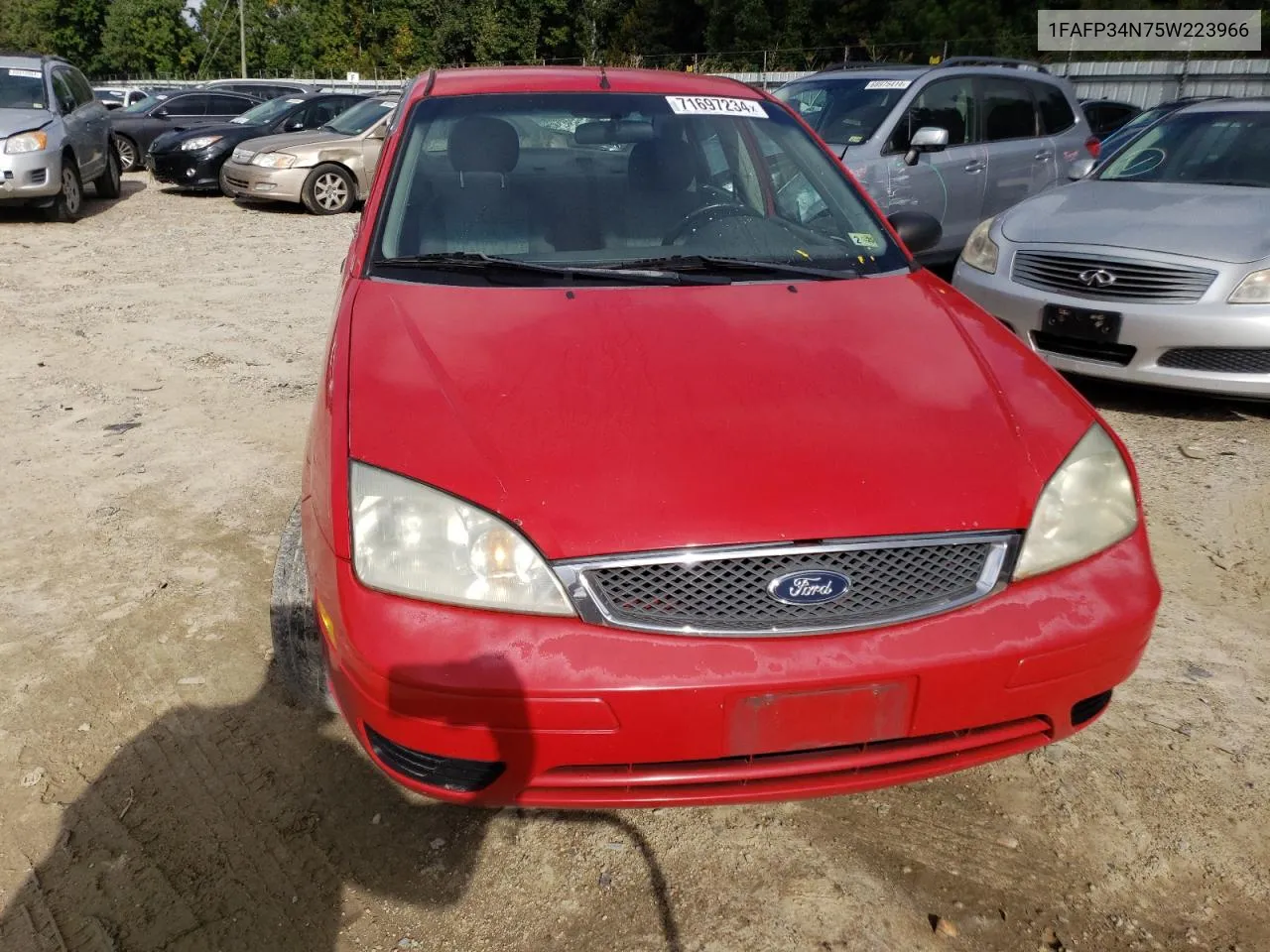 2005 Ford Focus Zx4 VIN: 1FAFP34N75W223966 Lot: 71697234