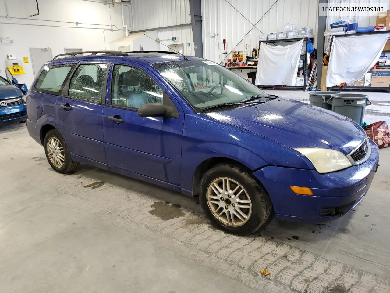 2005 Ford Focus Zxw VIN: 1FAFP36N35W309188 Lot: 72033134