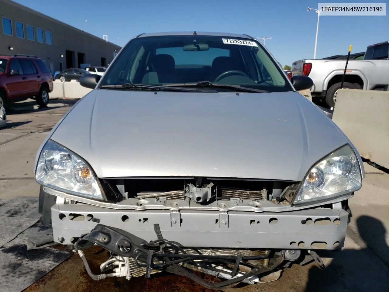 2005 Ford Focus Zx4 VIN: 1FAFP34N45W216196 Lot: 72283224