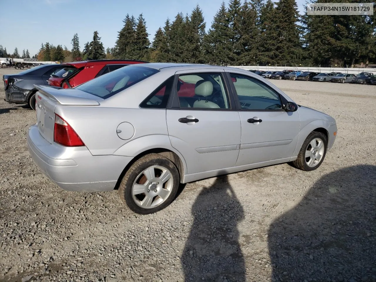 1FAFP34N15W181729 2005 Ford Focus Zx4