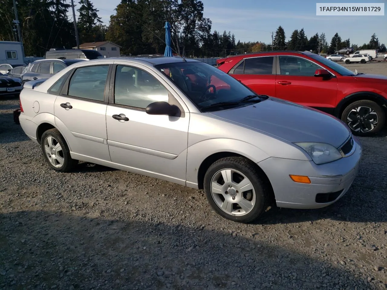 1FAFP34N15W181729 2005 Ford Focus Zx4