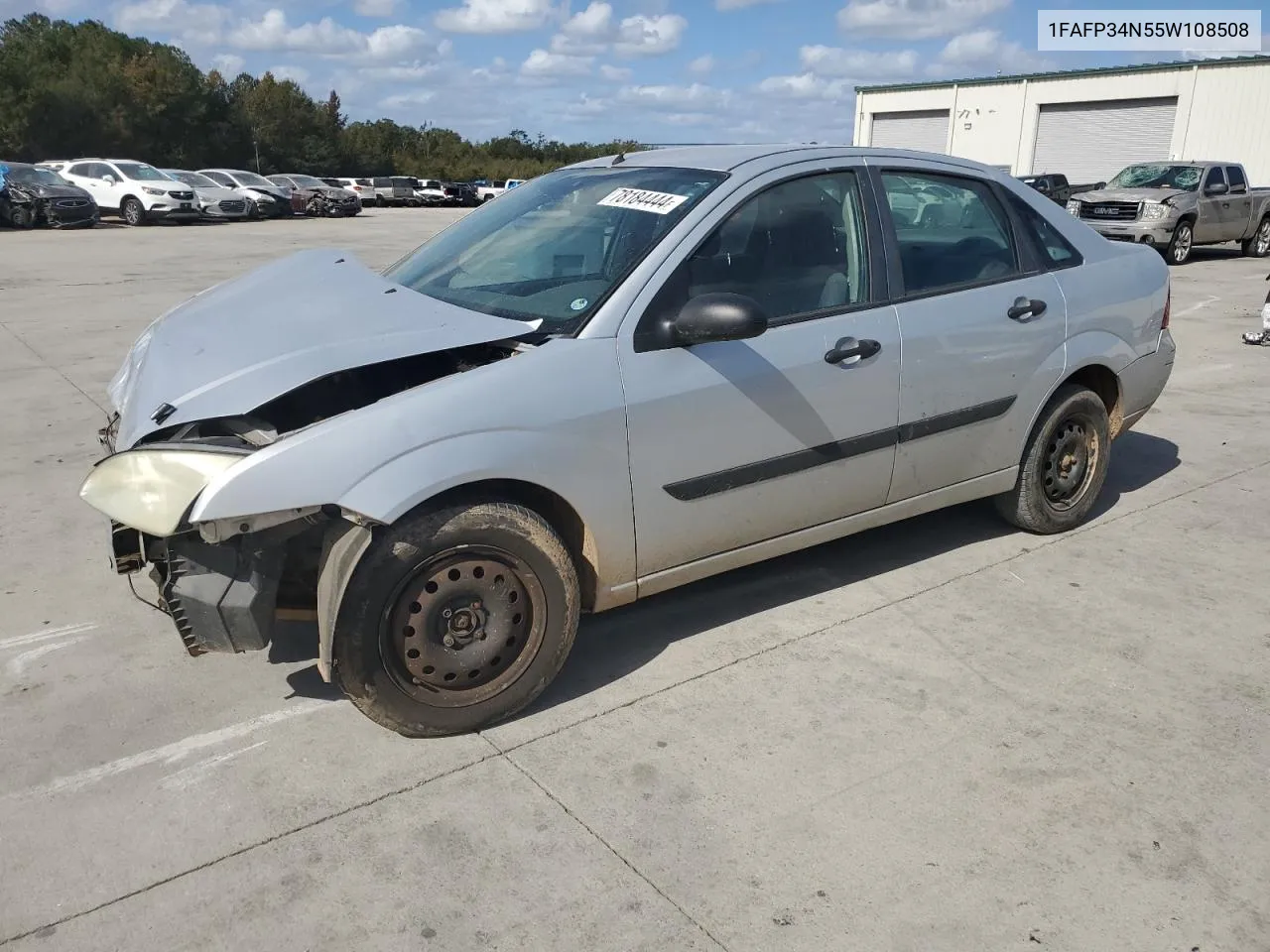 2005 Ford Focus Zx4 VIN: 1FAFP34N55W108508 Lot: 78184444