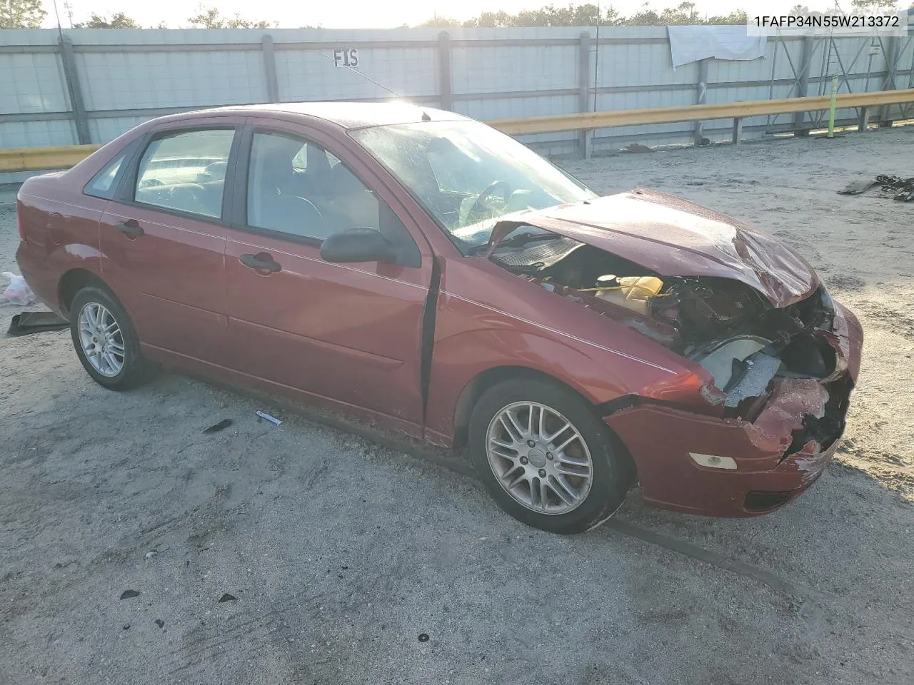 2005 Ford Focus Zx4 VIN: 1FAFP34N55W213372 Lot: 78579374