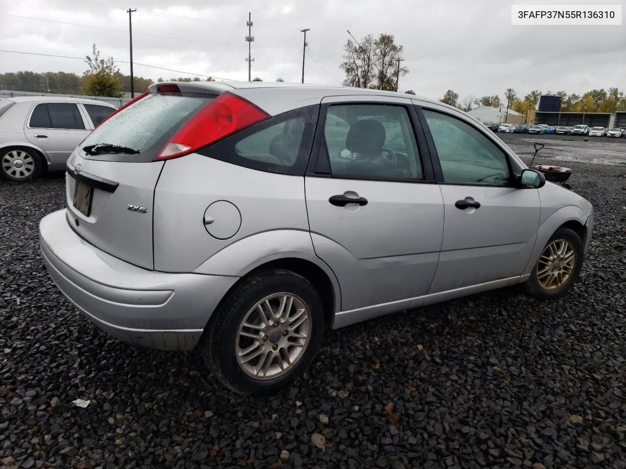 2005 Ford Focus Zx5 VIN: 3FAFP37N55R136310 Lot: 78672374