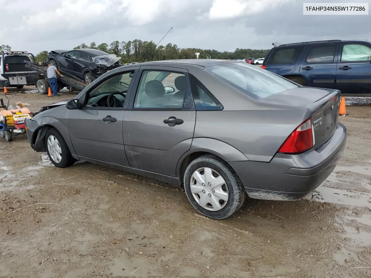 2005 Ford Focus Zx4 VIN: 1FAHP34N55W177286 Lot: 79352084