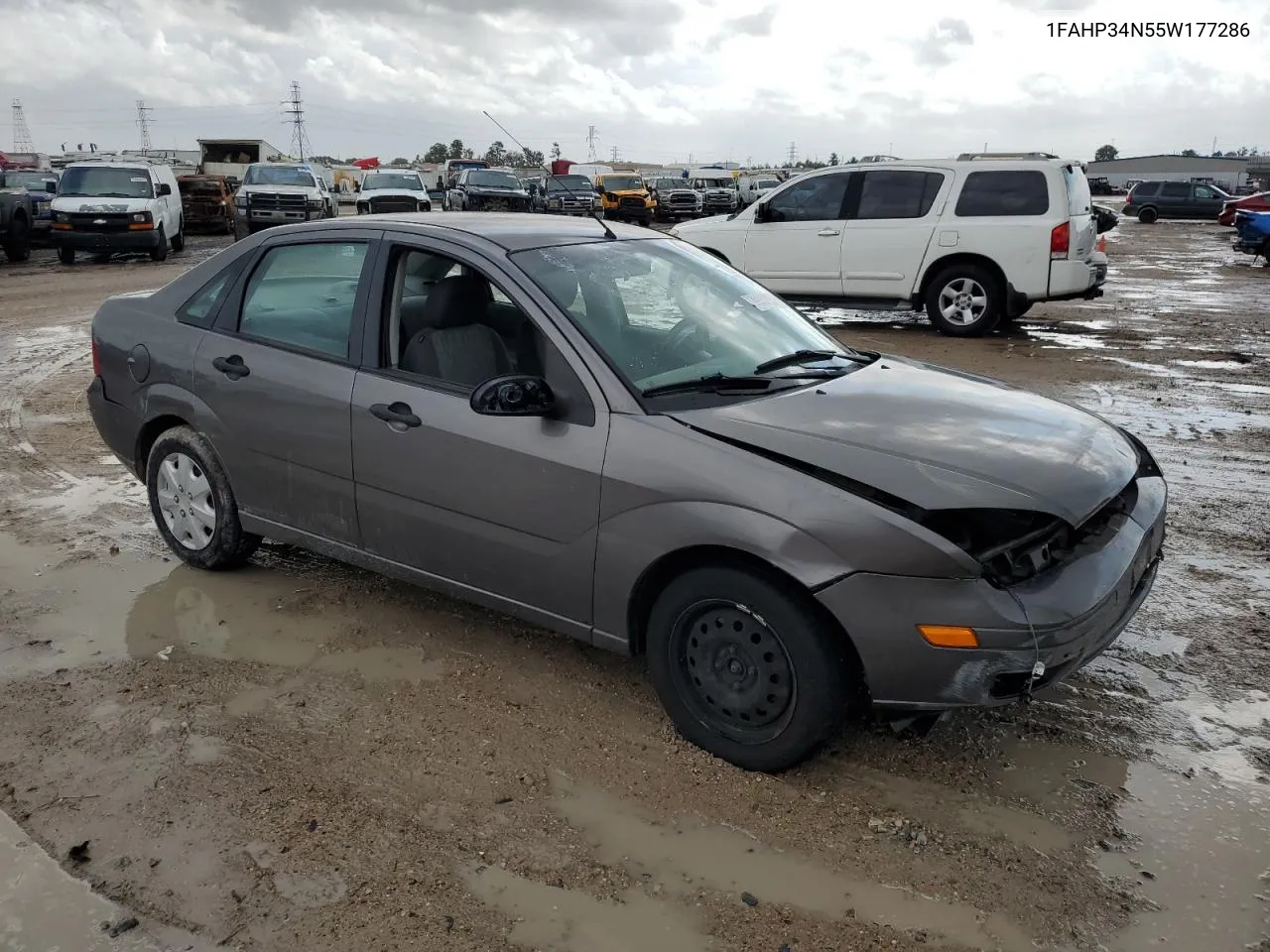 2005 Ford Focus Zx4 VIN: 1FAHP34N55W177286 Lot: 79352084