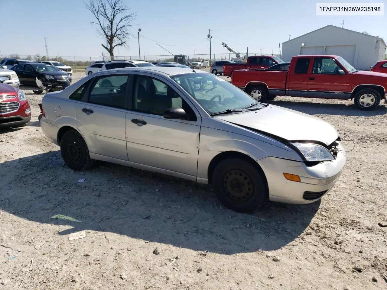 2006 Ford Focus Zx4 VIN: 1FAFP34N26W235198 Lot: 50698964