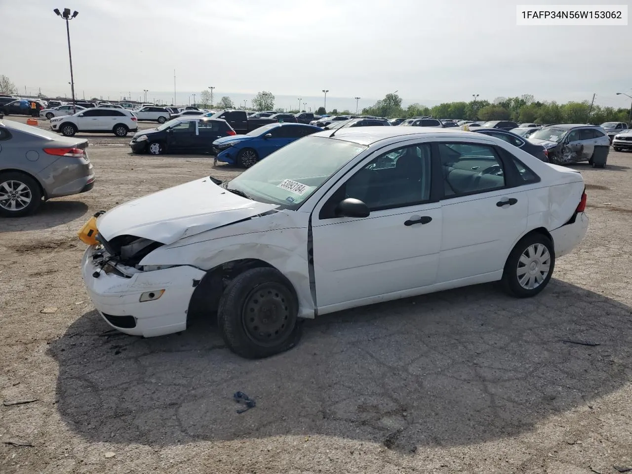 2006 Ford Focus Zx4 VIN: 1FAFP34N56W153062 Lot: 53093184