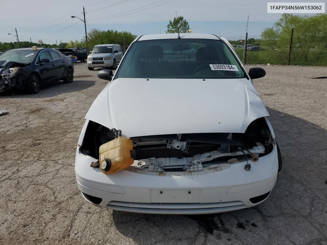 2006 Ford Focus Zx4 VIN: 1FAFP34N56W153062 Lot: 53093184