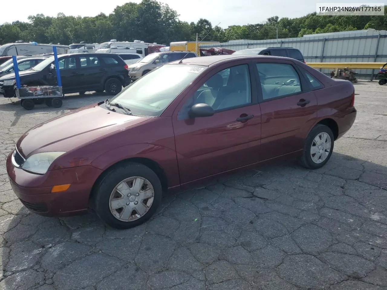 2006 Ford Focus Zx4 VIN: 1FAHP34N26W177165 Lot: 56730494