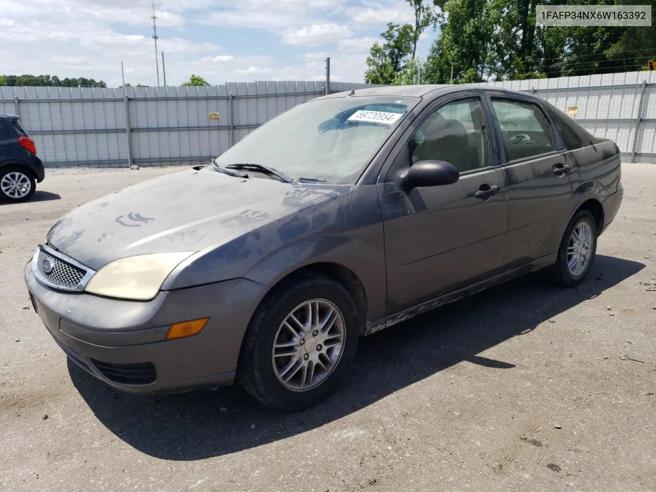 2006 Ford Focus Zx4 VIN: 1FAFP34NX6W163392 Lot: 59720954