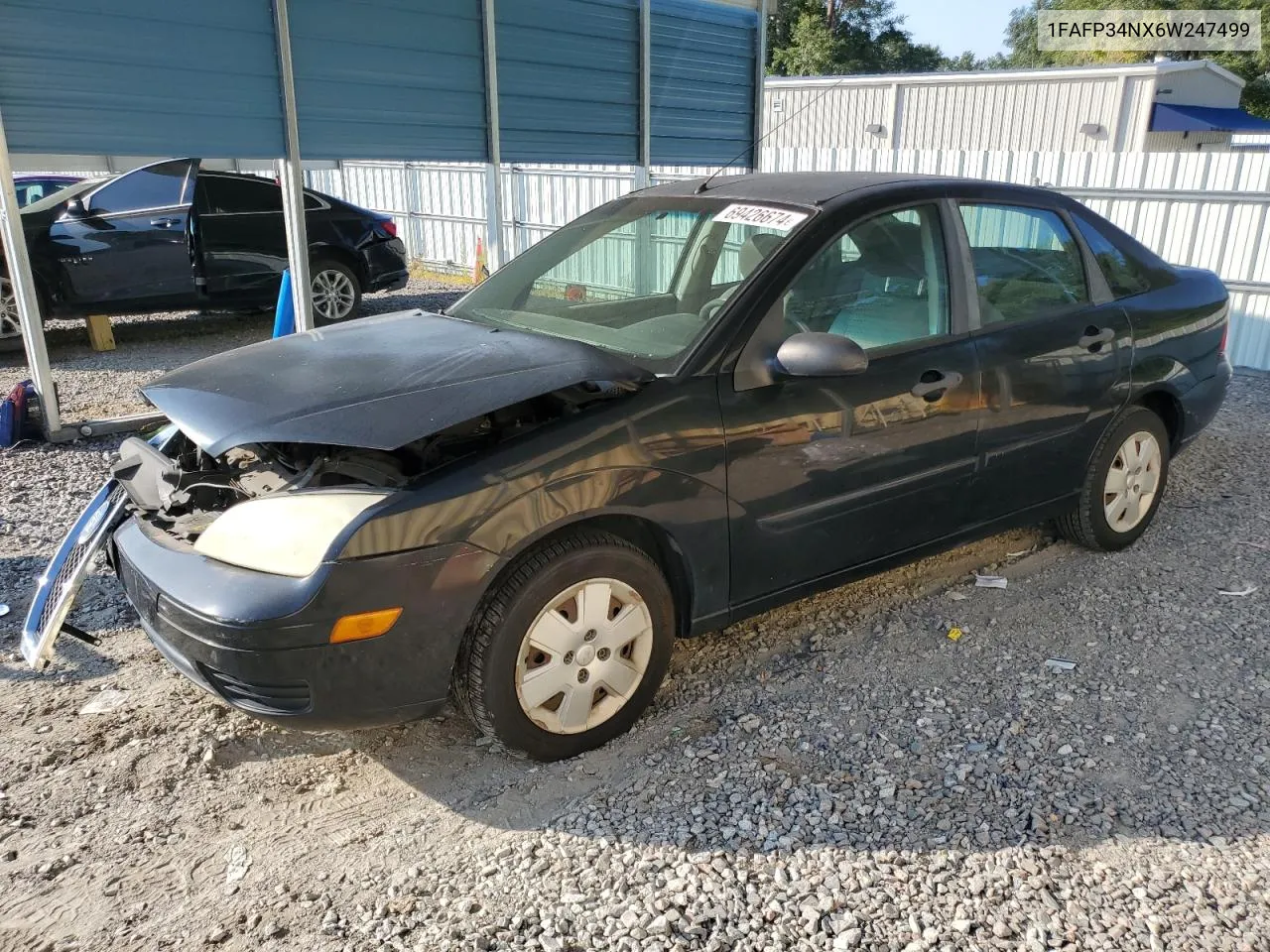 2006 Ford Focus Zx4 VIN: 1FAFP34NX6W247499 Lot: 69426674