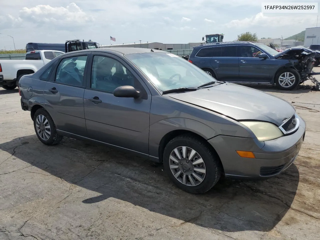 2006 Ford Focus Zx4 VIN: 1FAFP34N26W252597 Lot: 70690904