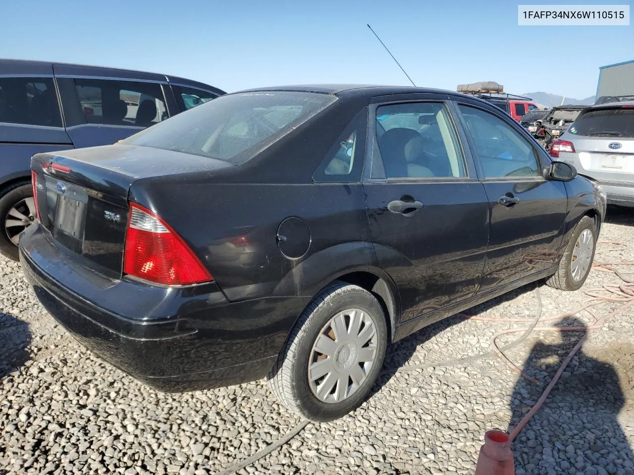 2006 Ford Focus Zx4 VIN: 1FAFP34NX6W110515 Lot: 73196224