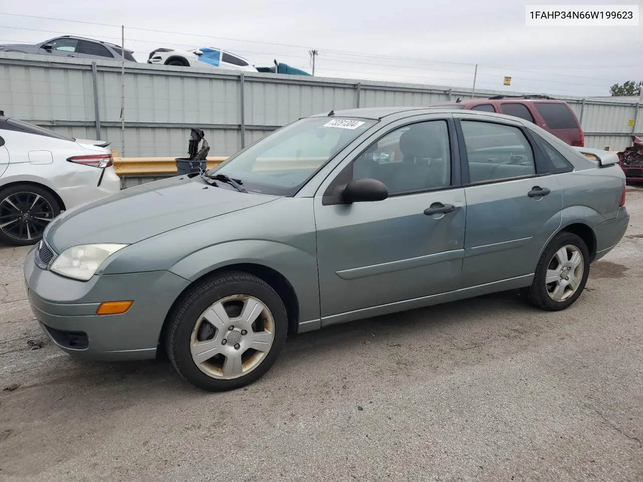 2006 Ford Focus Zx4 VIN: 1FAHP34N66W199623 Lot: 73281304