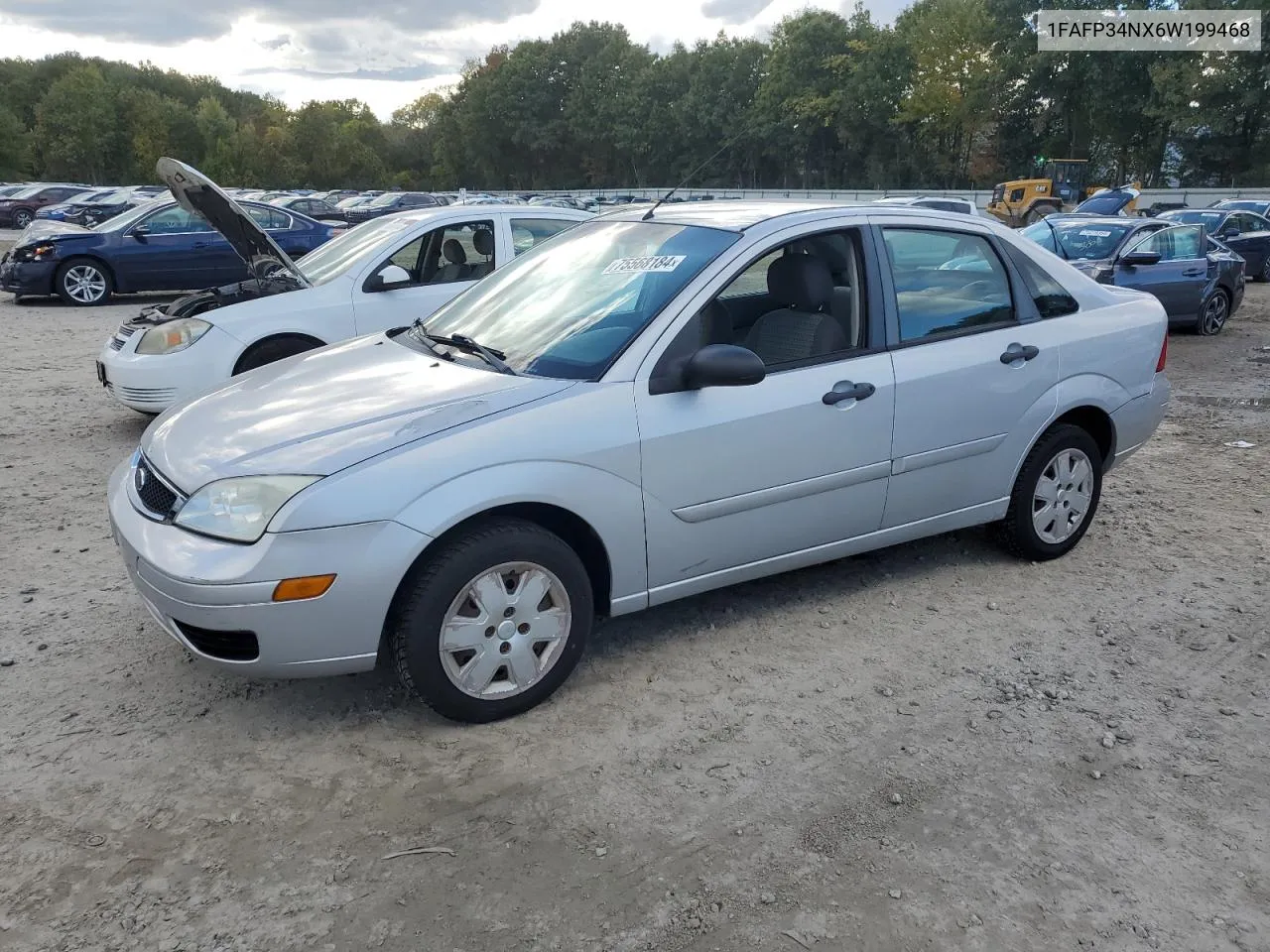 2006 Ford Focus Zx4 VIN: 1FAFP34NX6W199468 Lot: 75568184