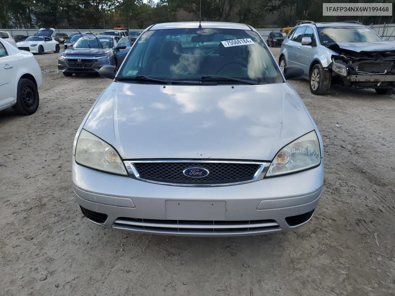 2006 Ford Focus Zx4 VIN: 1FAFP34NX6W199468 Lot: 75568184