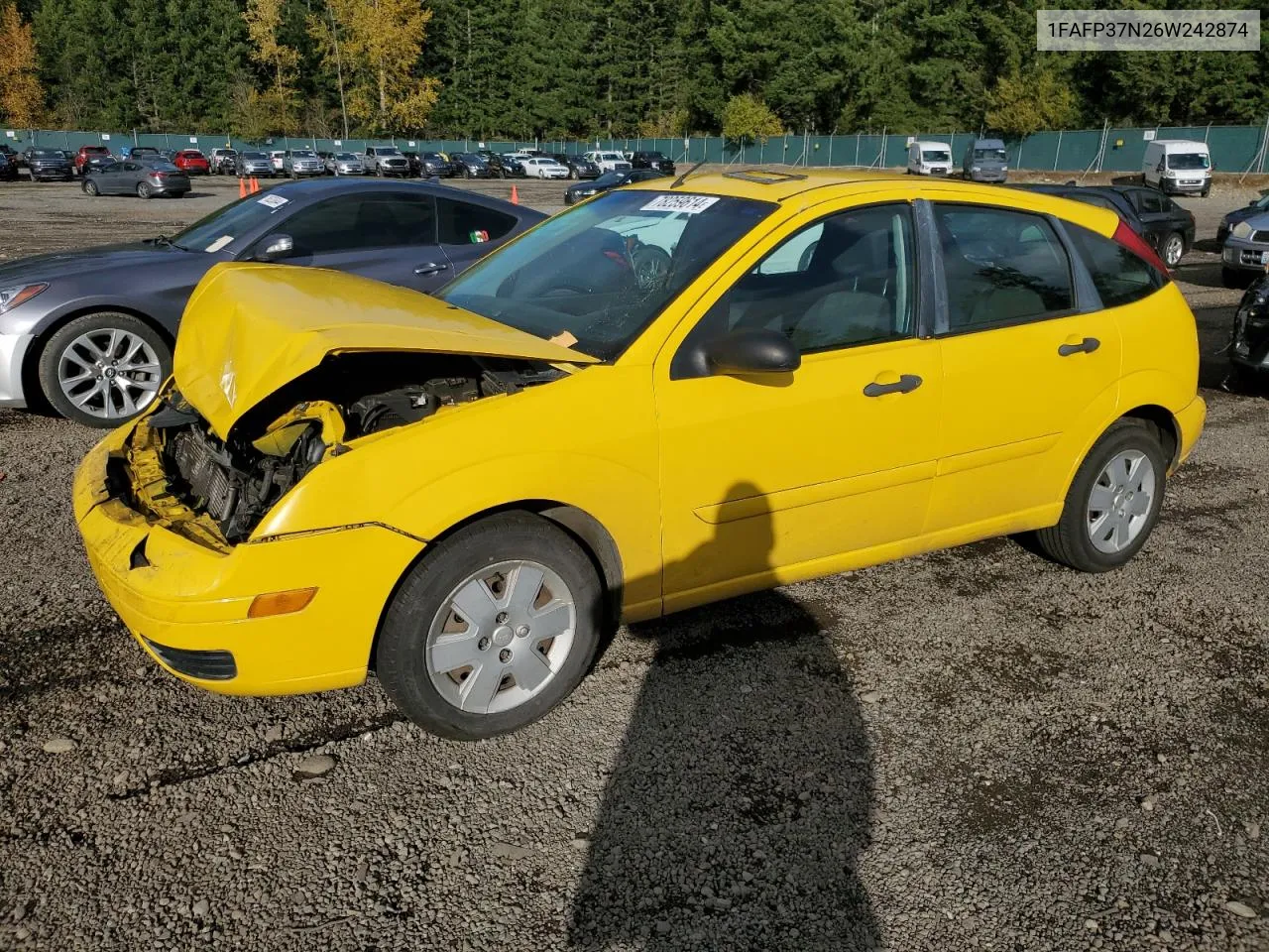 2006 Ford Focus Zx5 VIN: 1FAFP37N26W242874 Lot: 78259614