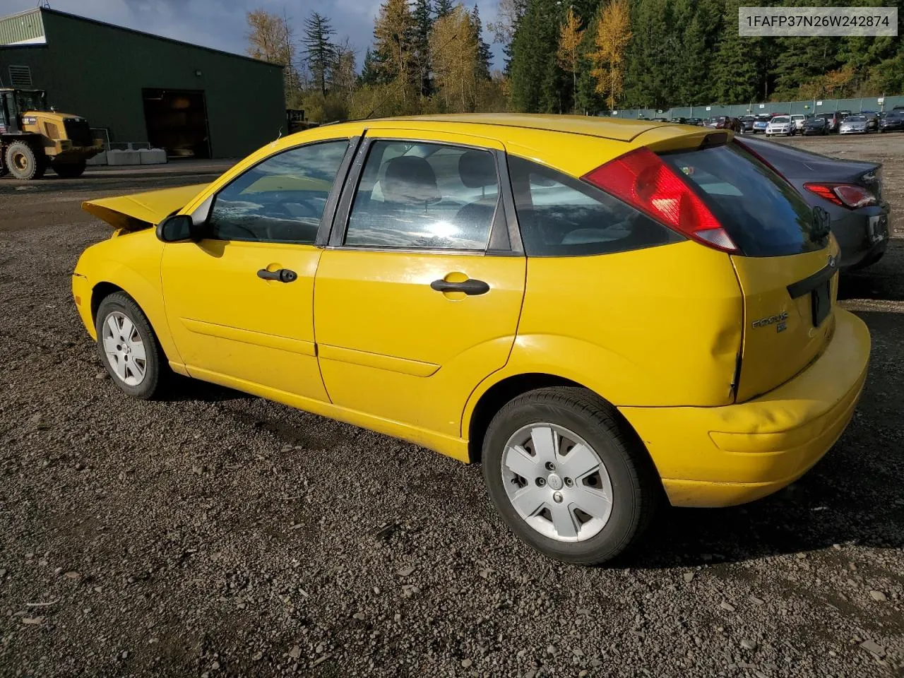 2006 Ford Focus Zx5 VIN: 1FAFP37N26W242874 Lot: 78259614