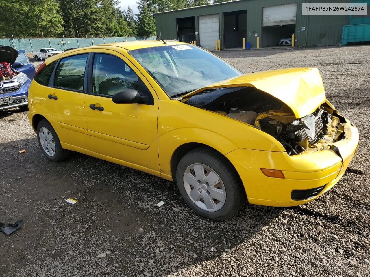 2006 Ford Focus Zx5 VIN: 1FAFP37N26W242874 Lot: 78259614