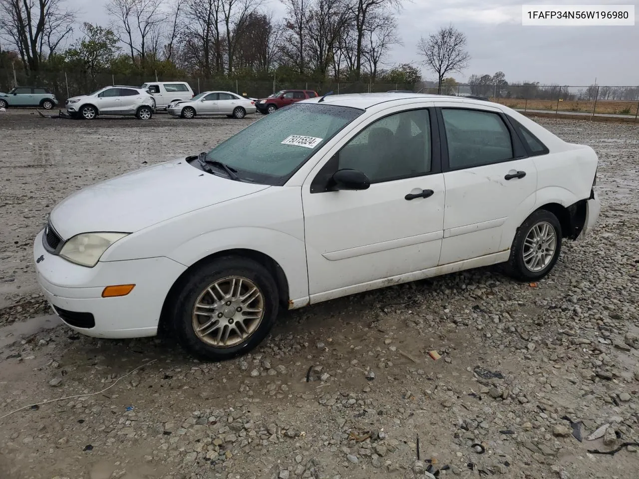 1FAFP34N56W196980 2006 Ford Focus Zx4