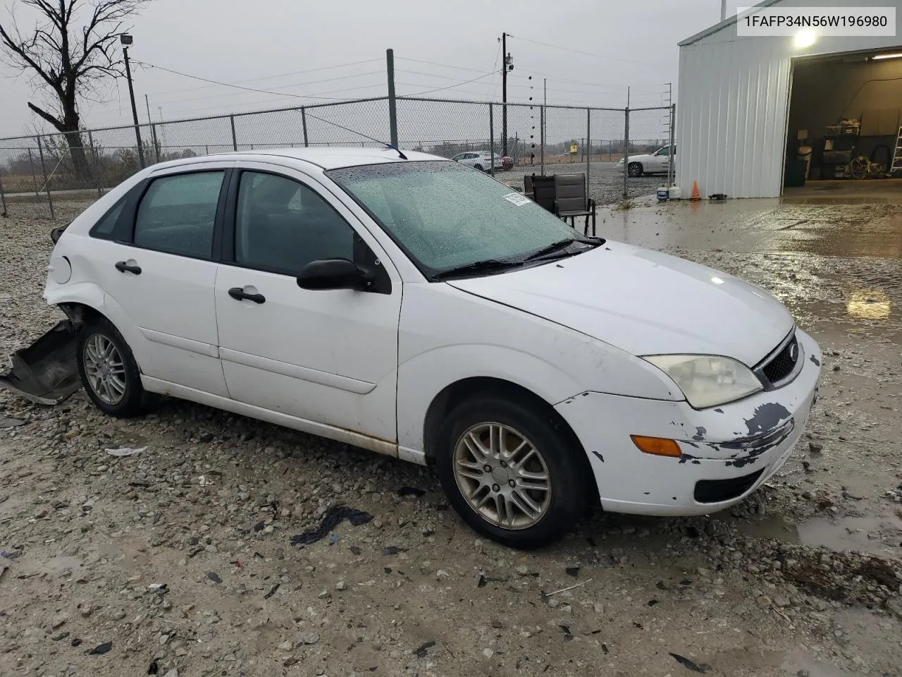 1FAFP34N56W196980 2006 Ford Focus Zx4