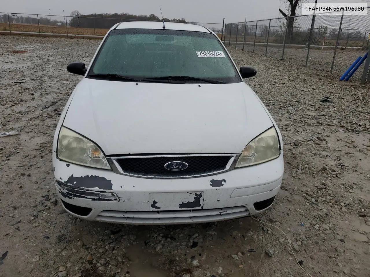 1FAFP34N56W196980 2006 Ford Focus Zx4