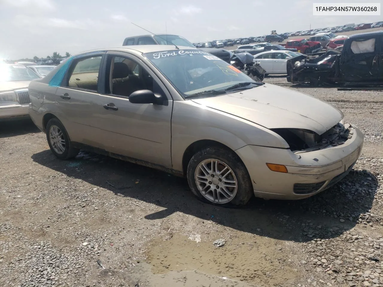 2007 Ford Focus Zx4 VIN: 1FAHP34N57W360268 Lot: 53138334