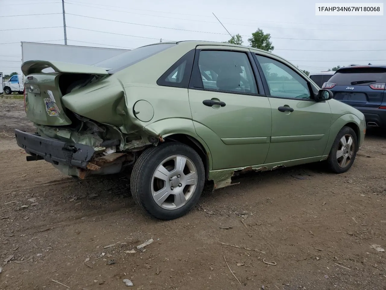 2007 Ford Focus Zx4 VIN: 1FAHP34N67W180068 Lot: 59717834