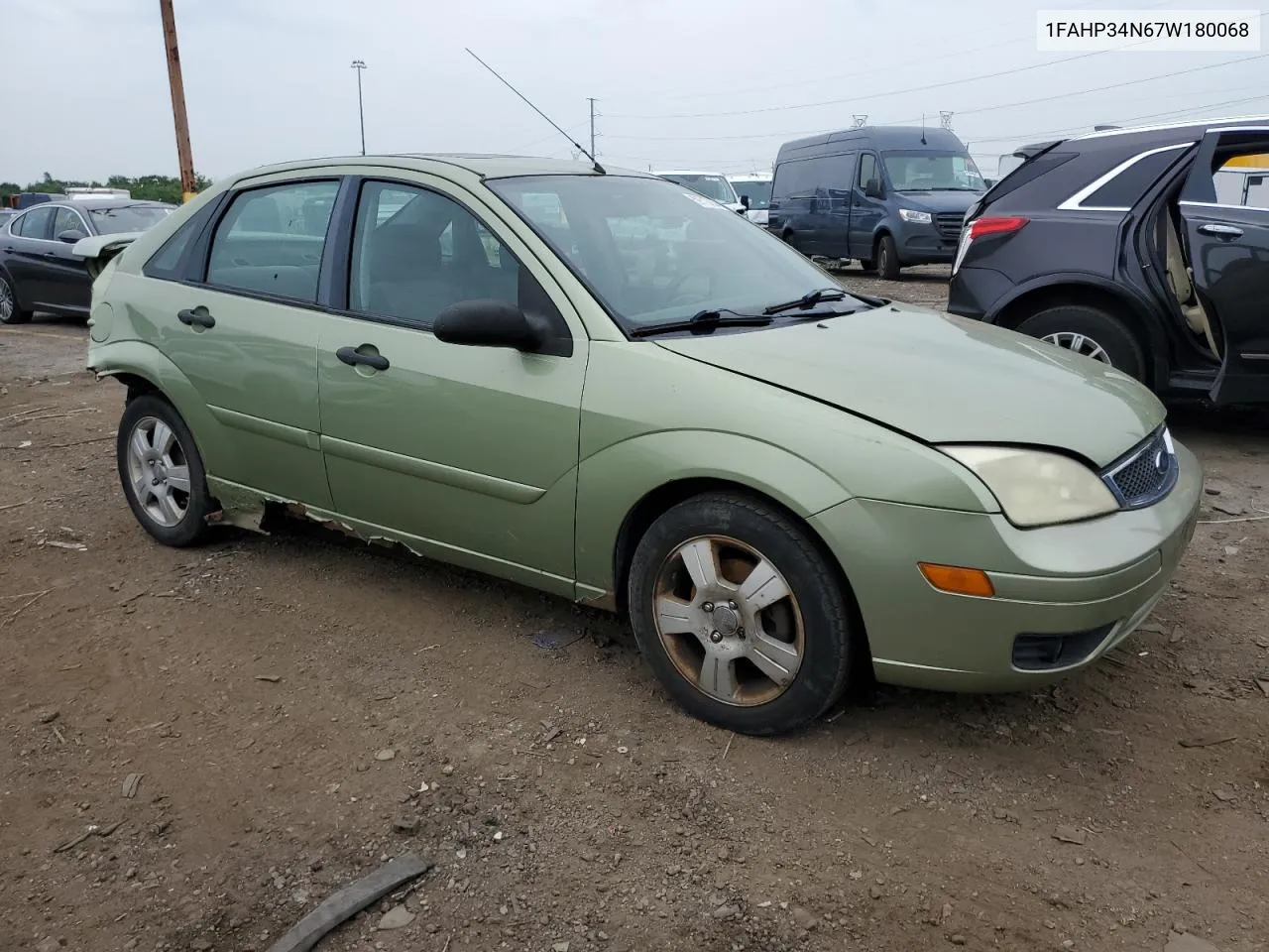 2007 Ford Focus Zx4 VIN: 1FAHP34N67W180068 Lot: 59717834