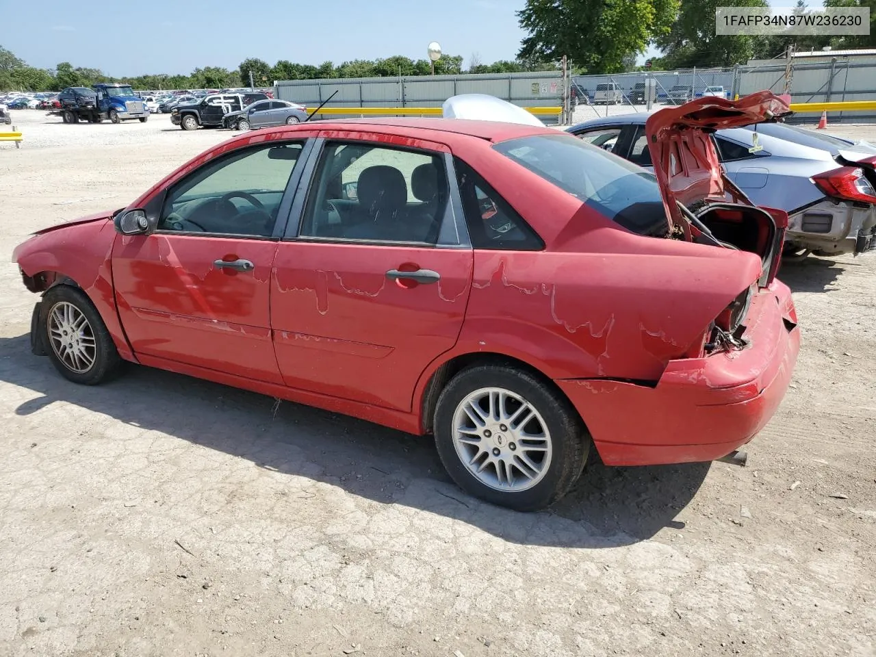 2007 Ford Focus Zx4 VIN: 1FAFP34N87W236230 Lot: 65217524