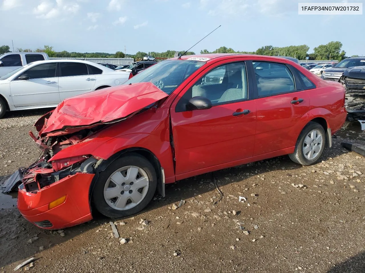 2007 Ford Focus Zx4 VIN: 1FAFP34N07W201732 Lot: 65627464