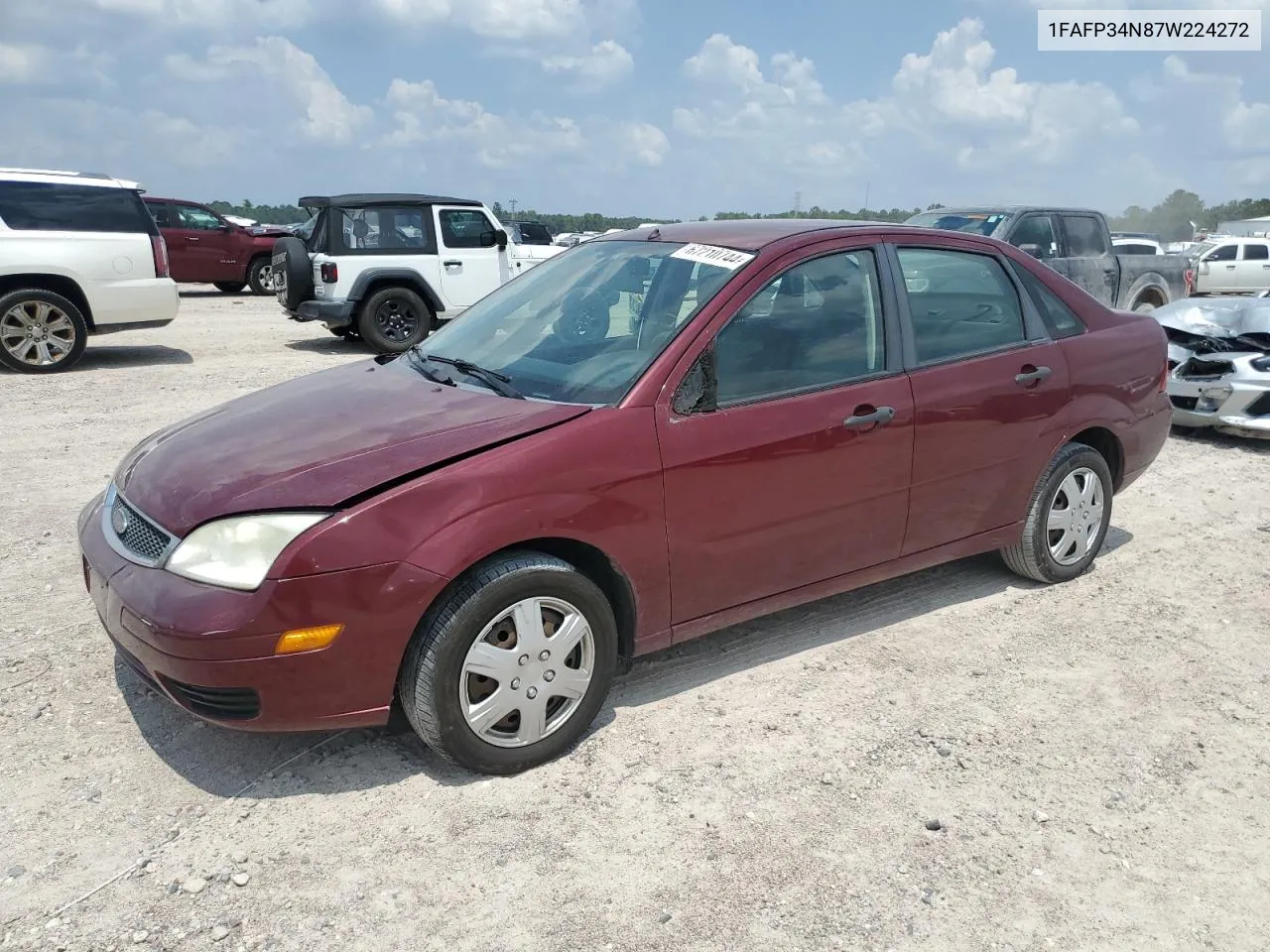 2007 Ford Focus Zx4 VIN: 1FAFP34N87W224272 Lot: 67210744