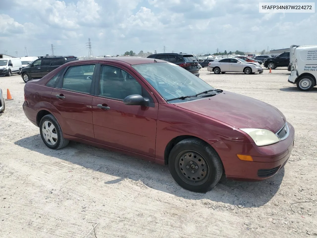 2007 Ford Focus Zx4 VIN: 1FAFP34N87W224272 Lot: 67210744