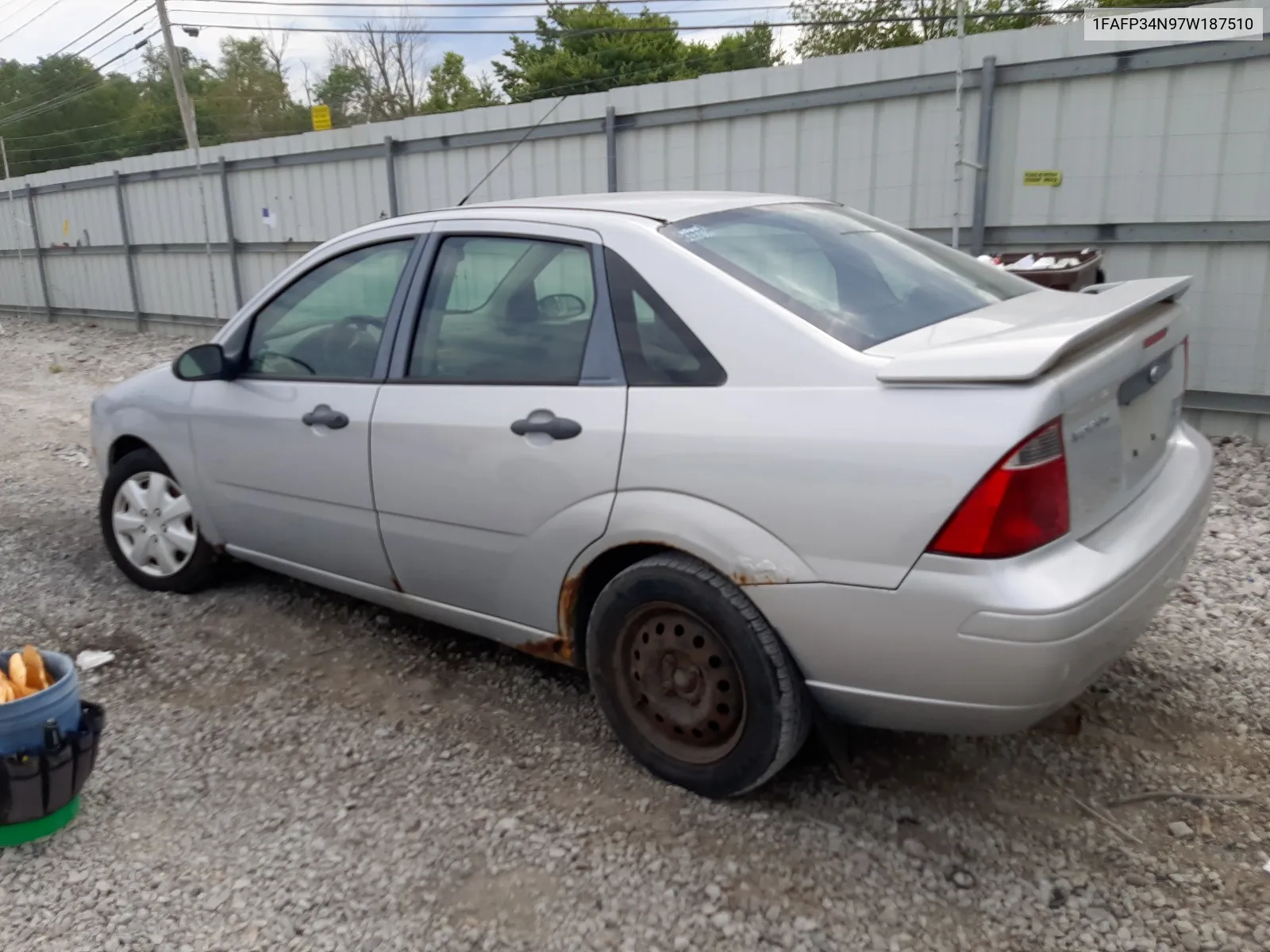 2007 Ford Focus Zx4 VIN: 1FAFP34N97W187510 Lot: 67685714