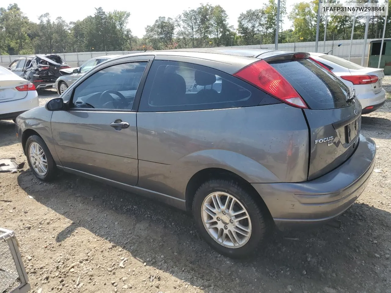 2007 Ford Focus Zx3 VIN: 1FAFP31N67W298844 Lot: 68692004