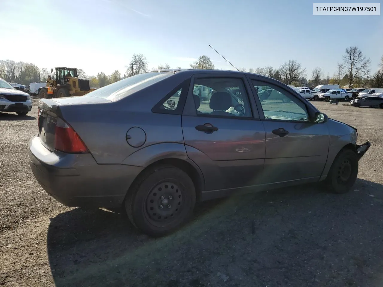 2007 Ford Focus Zx4 VIN: 1FAFP34N37W197501 Lot: 68846644