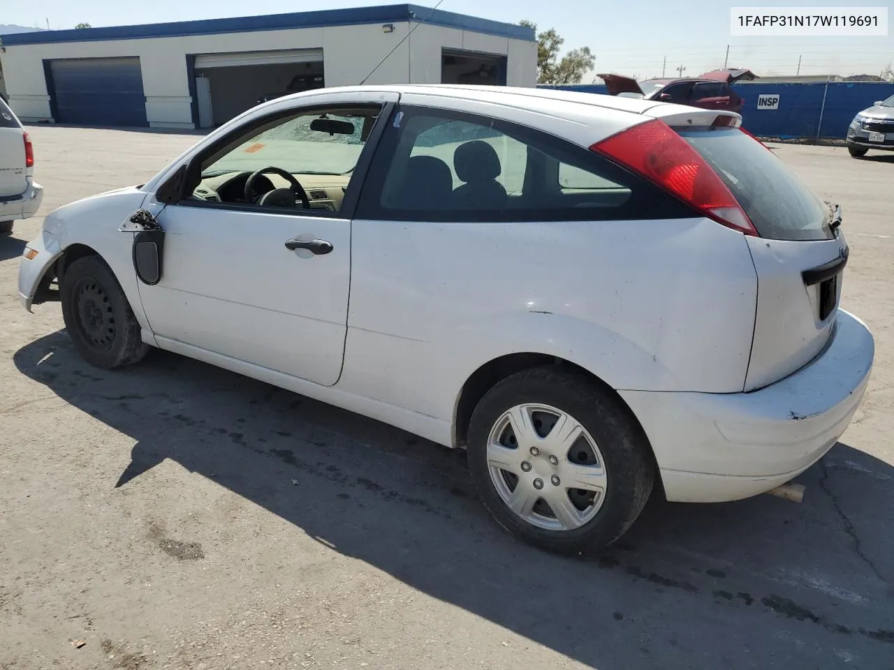 2007 Ford Focus Zx3 VIN: 1FAFP31N17W119691 Lot: 69384524