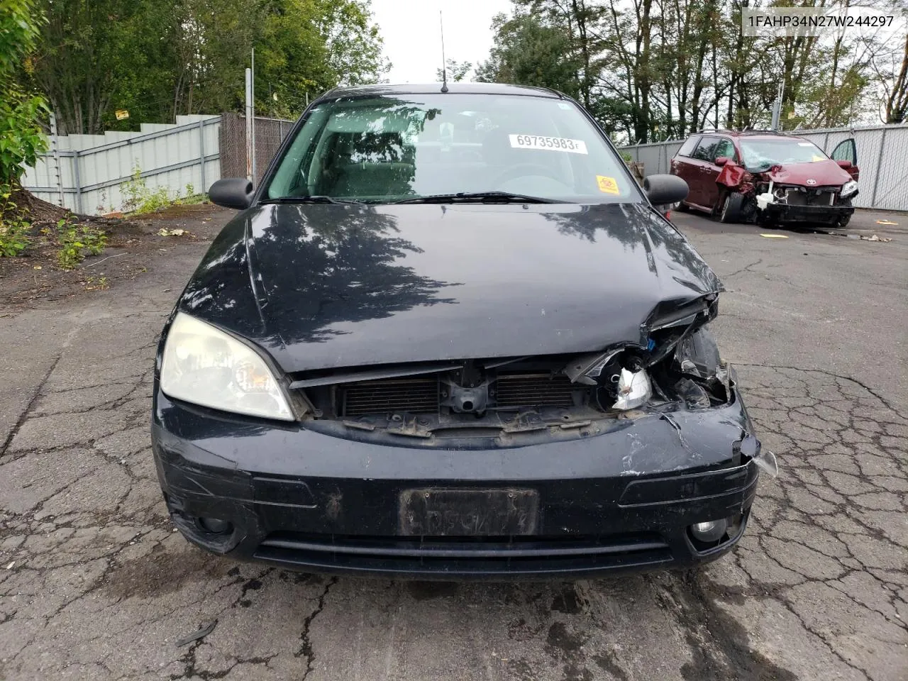 2007 Ford Focus Zx4 VIN: 1FAHP34N27W244297 Lot: 69735983