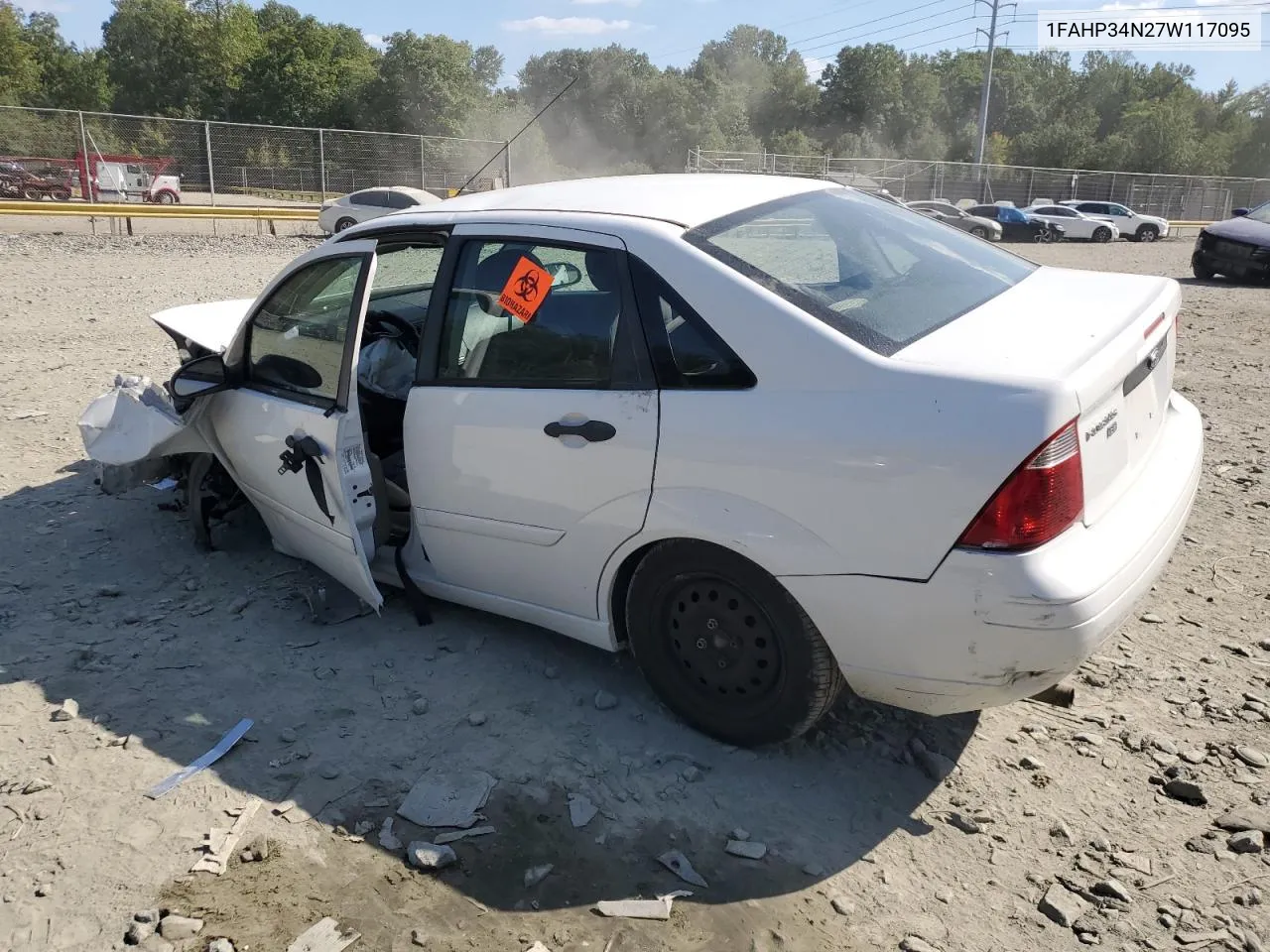 1FAHP34N27W117095 2007 Ford Focus Zx4