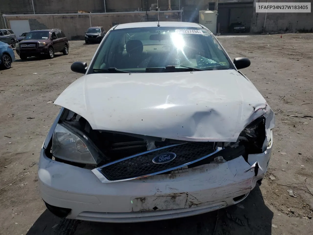 2007 Ford Focus Zx4 VIN: 1FAFP34N37W183405 Lot: 70297494