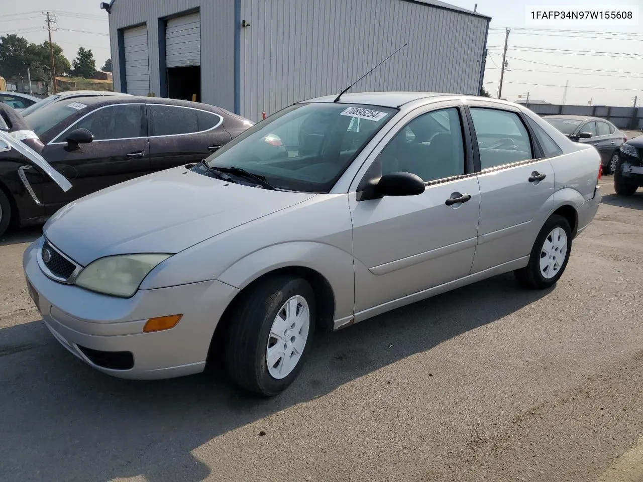 2007 Ford Focus Zx4 VIN: 1FAFP34N97W155608 Lot: 70895254