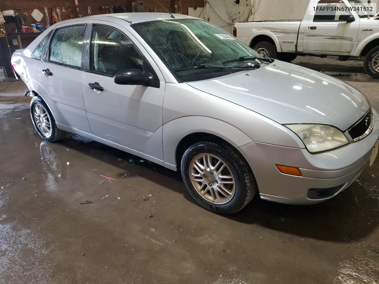 2007 Ford Focus Zx4 VIN: 1FAFP34N67W341512 Lot: 71383404