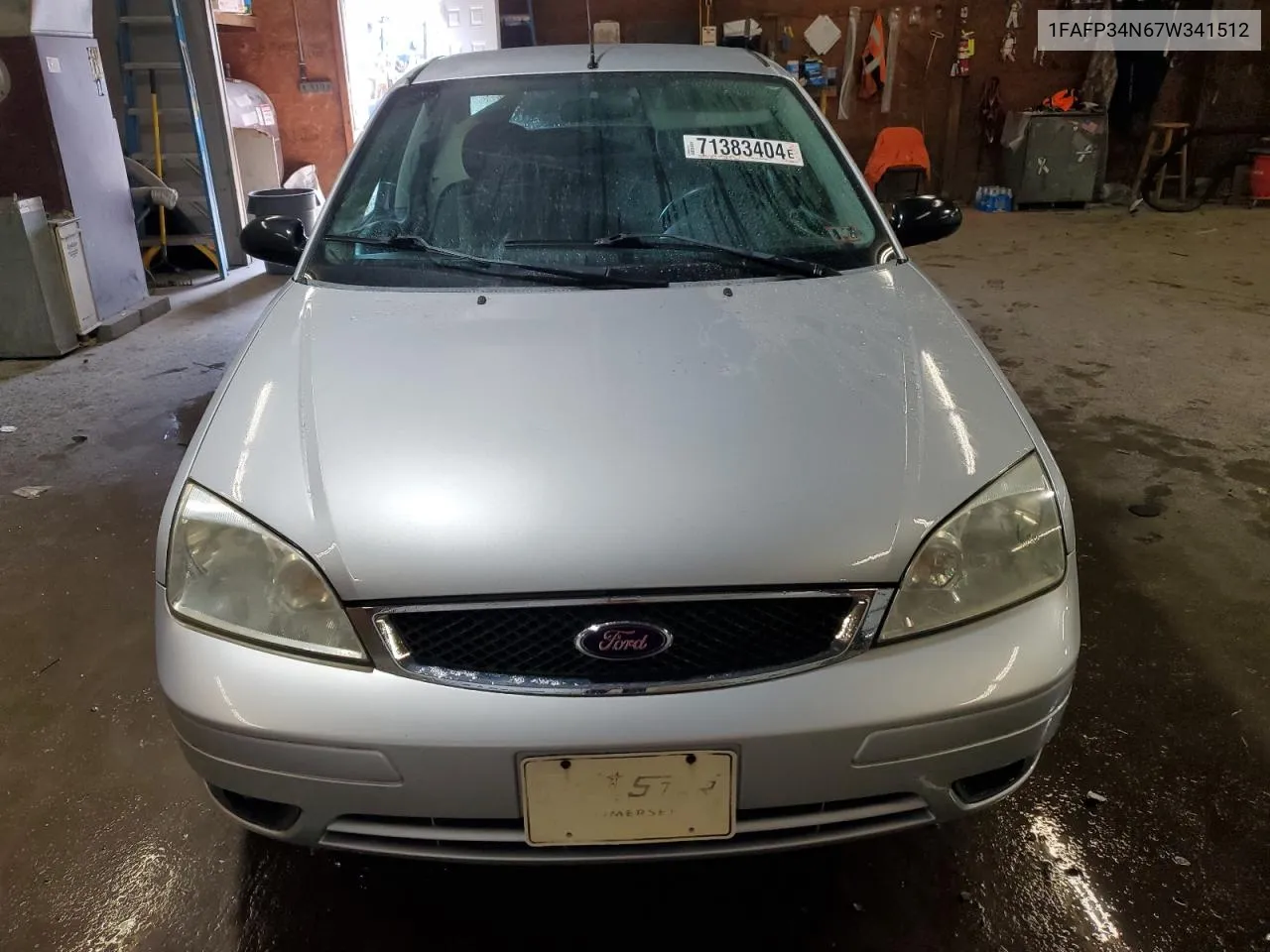 2007 Ford Focus Zx4 VIN: 1FAFP34N67W341512 Lot: 71383404