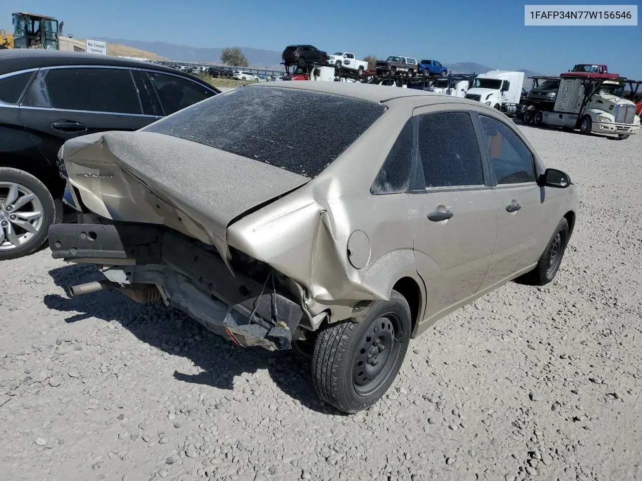 2007 Ford Focus Zx4 VIN: 1FAFP34N77W156546 Lot: 73241504