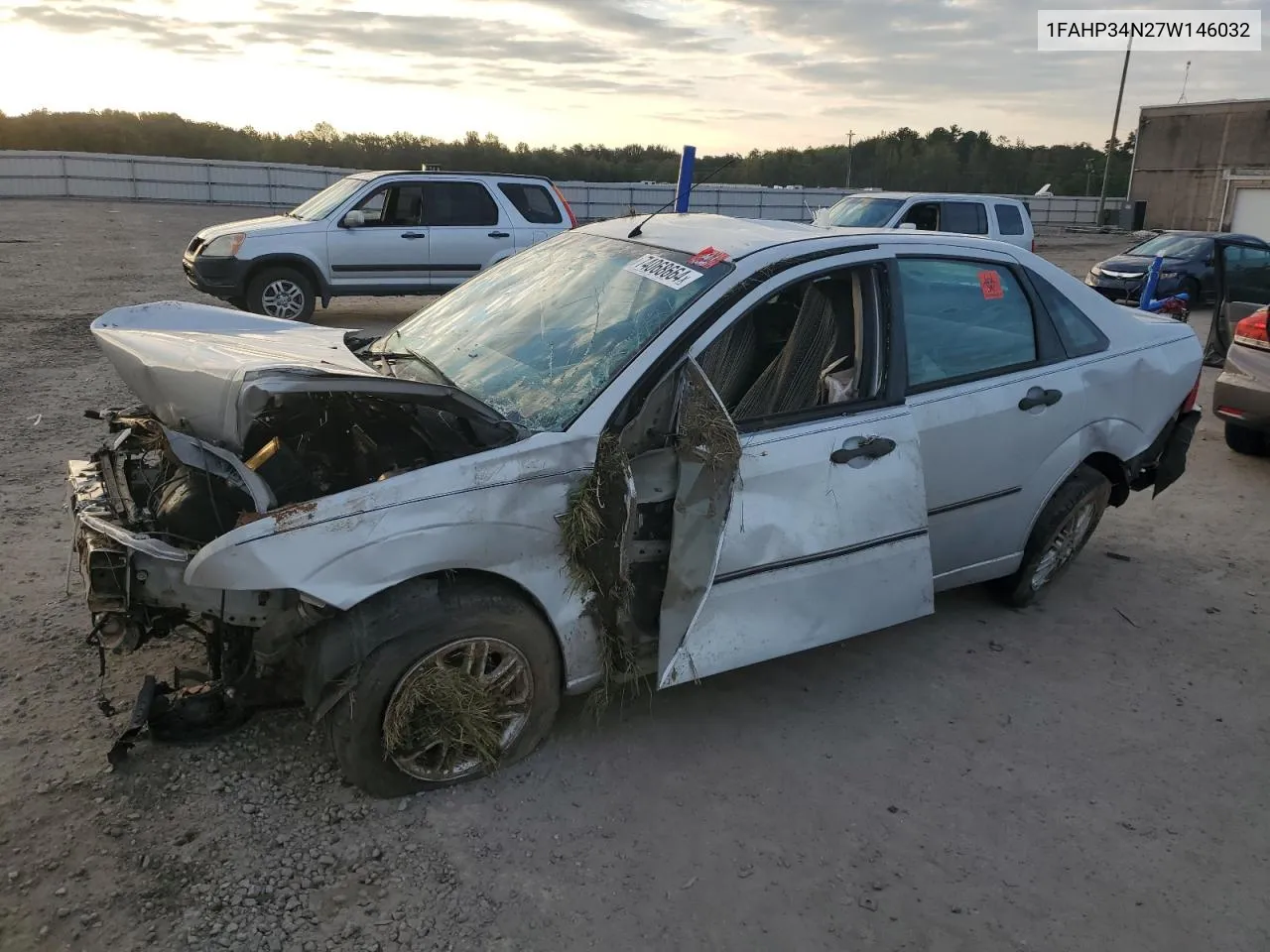 2007 Ford Focus Zx4 VIN: 1FAHP34N27W146032 Lot: 74068664