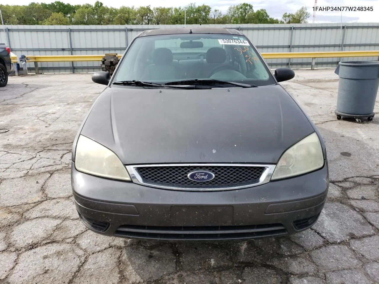 2007 Ford Focus Zx4 VIN: 1FAHP34N77W248345 Lot: 74732294